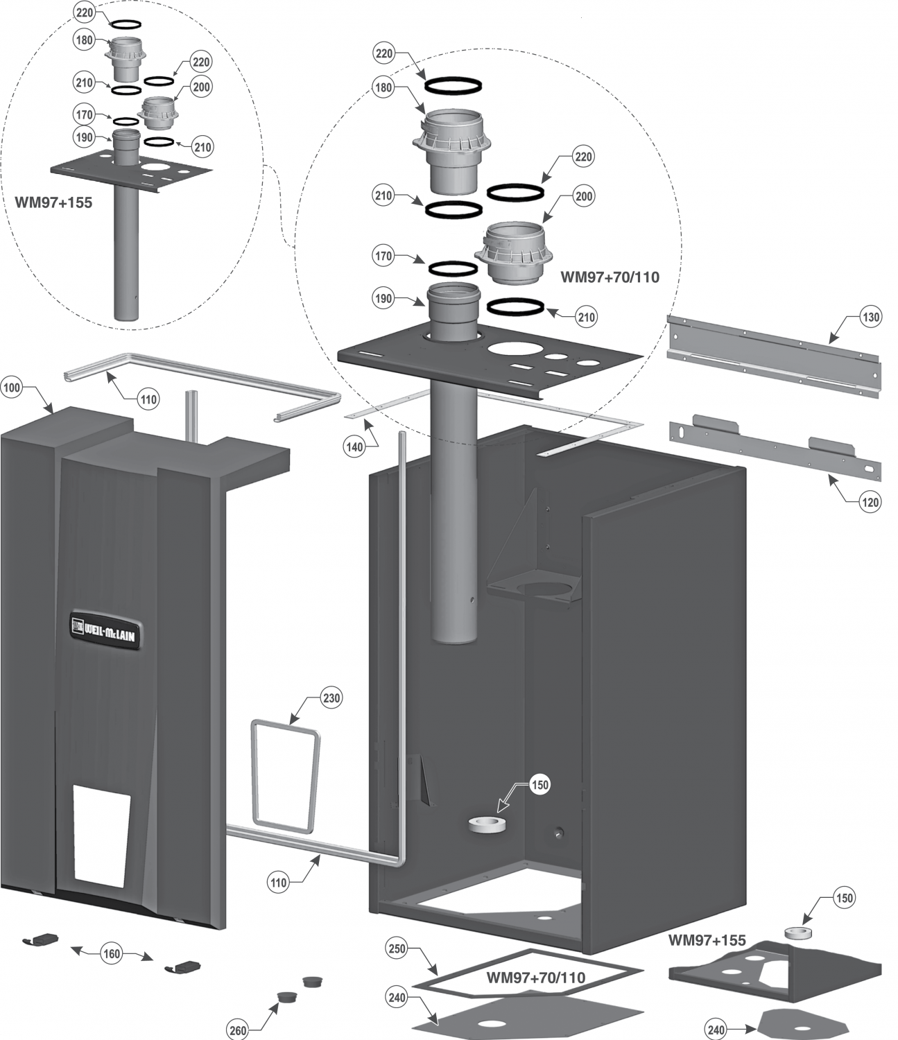 WM97+ 70 Jacket Parts Drawing